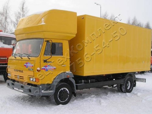 Автофургон КАМАЗ-4308 с надкрышным спальником